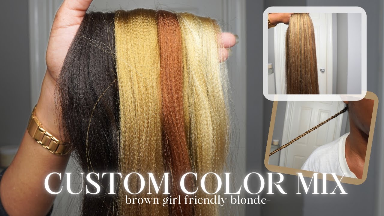 How To Get The Perfect Custom Brown and Blonde Box Braids Tutorial