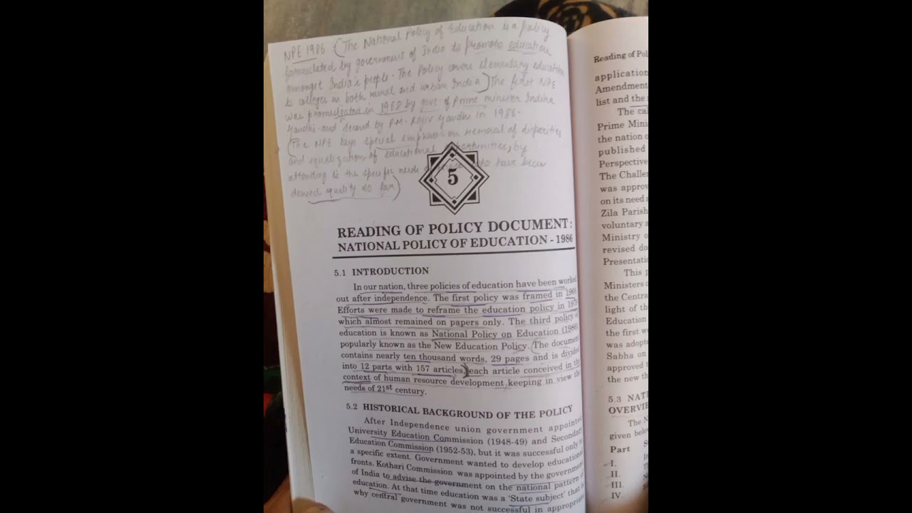 NPE 1986 | Reading and Reflecting on Texts | B.Ed | #education