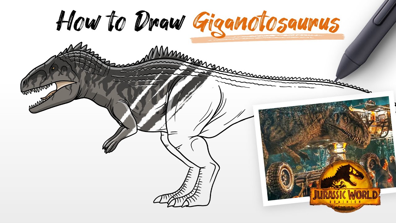 How to Draw Giganotosaurus 