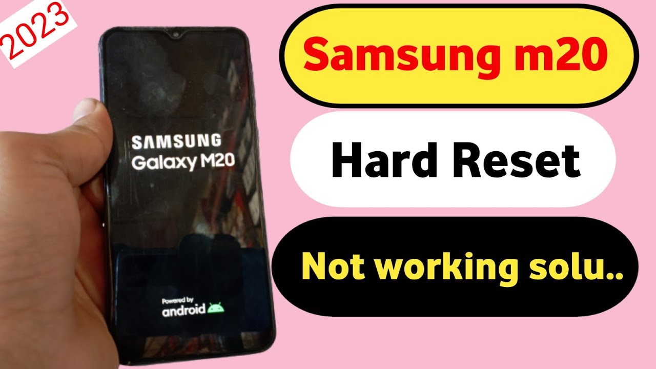 Samsung m20 (M205F) Hard Reset || Pattern Password unlock Not Working Solution