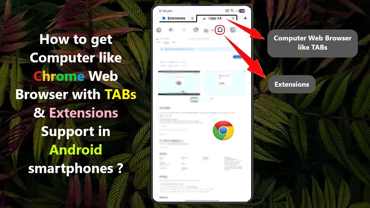 Как получить браузер Chrome, аналогичный компьютерному, с поддержкой вкладок и расширений на смар...