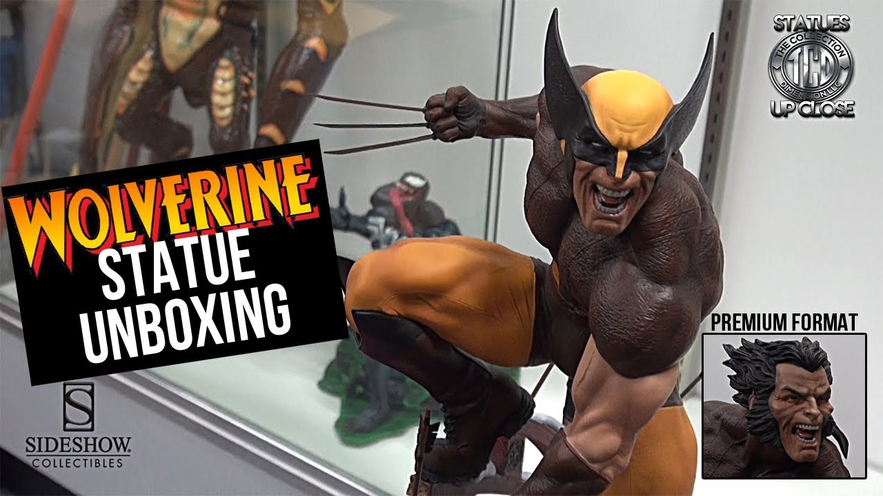 Wolverine Sideshow Statue Brown Costume Unboxing