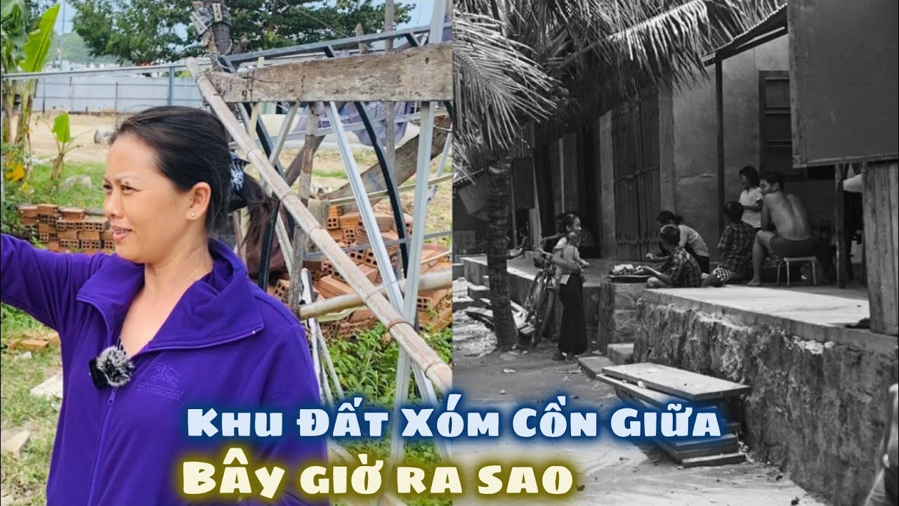 Duy Nhất Căn Nhà Dì 8 Lài Còn Xót Lại Ở Xóm Cồn Giữa Từ Năm 196x Tới Nay. Quang Cảnh Đã Quá Đổi Thay