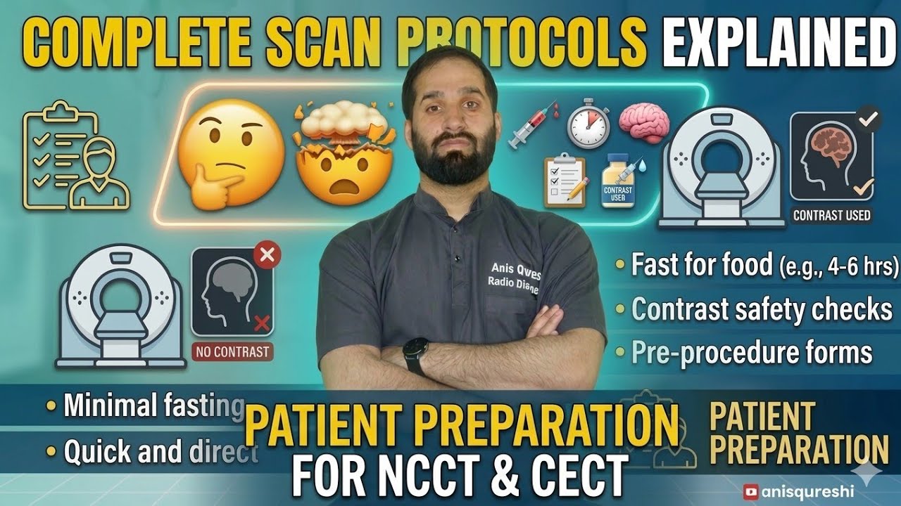 Patient Preparation for NCCT & CECT | Complete CT Scan Protocols Explained