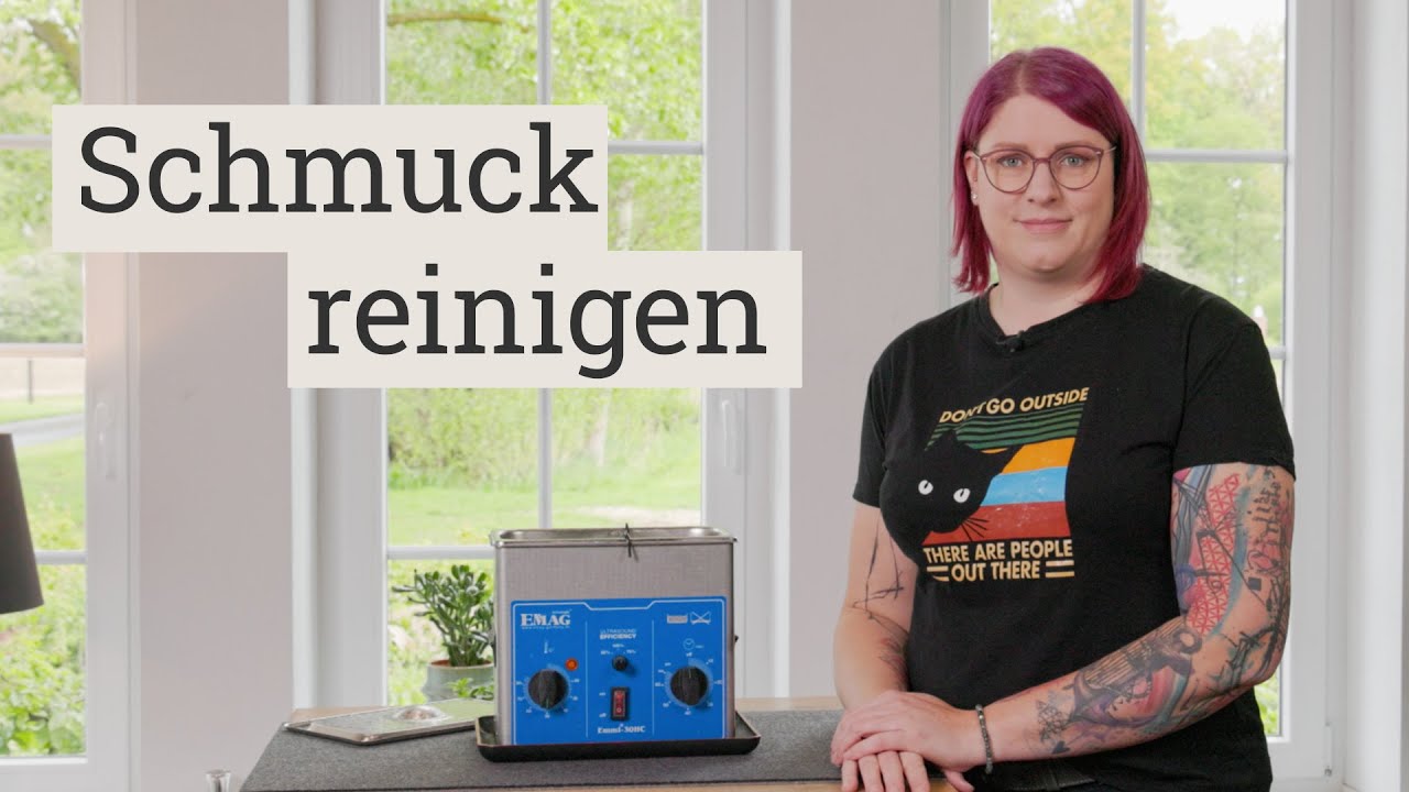 Schmuck reinigen - im Ultraschallbecken