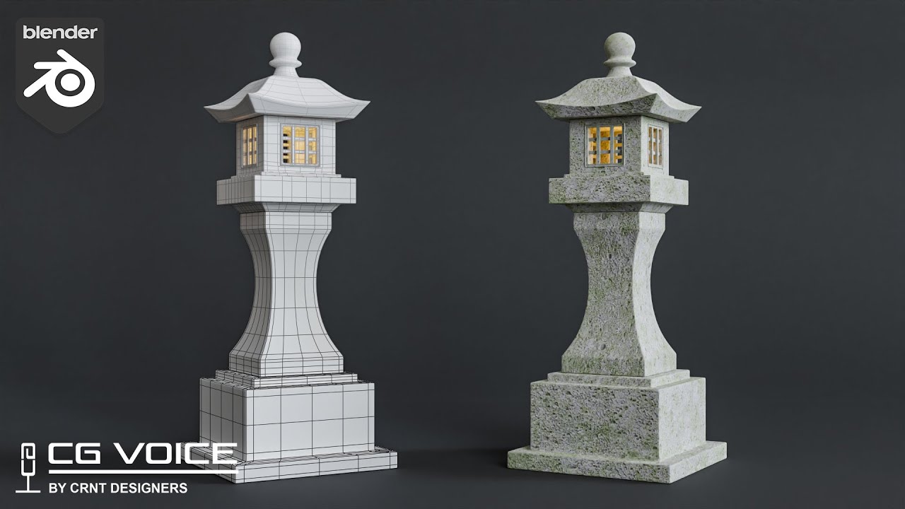 How to model this Japanese Garden Prop Pagoda in blender _  Blender Modeling