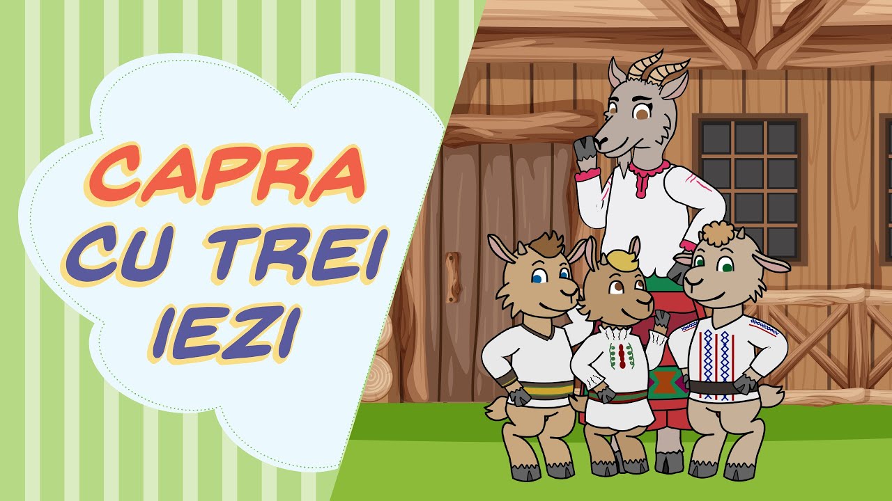 Capra cu trei iezi | Povesti pentru copii si desene animate in limba romana | Povesti pentru Abeluta