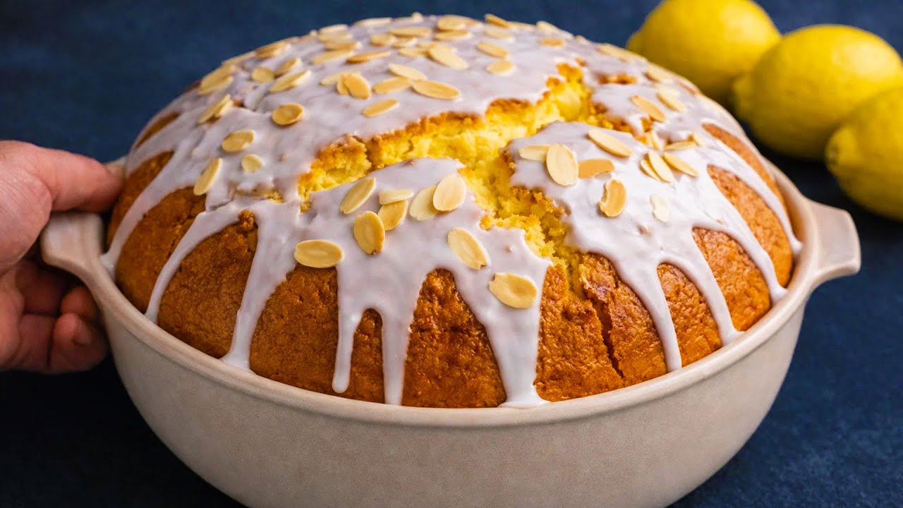 The whole world is going crazy for this recipe! 5-Minute Lemon Cake that melts in your mouth!