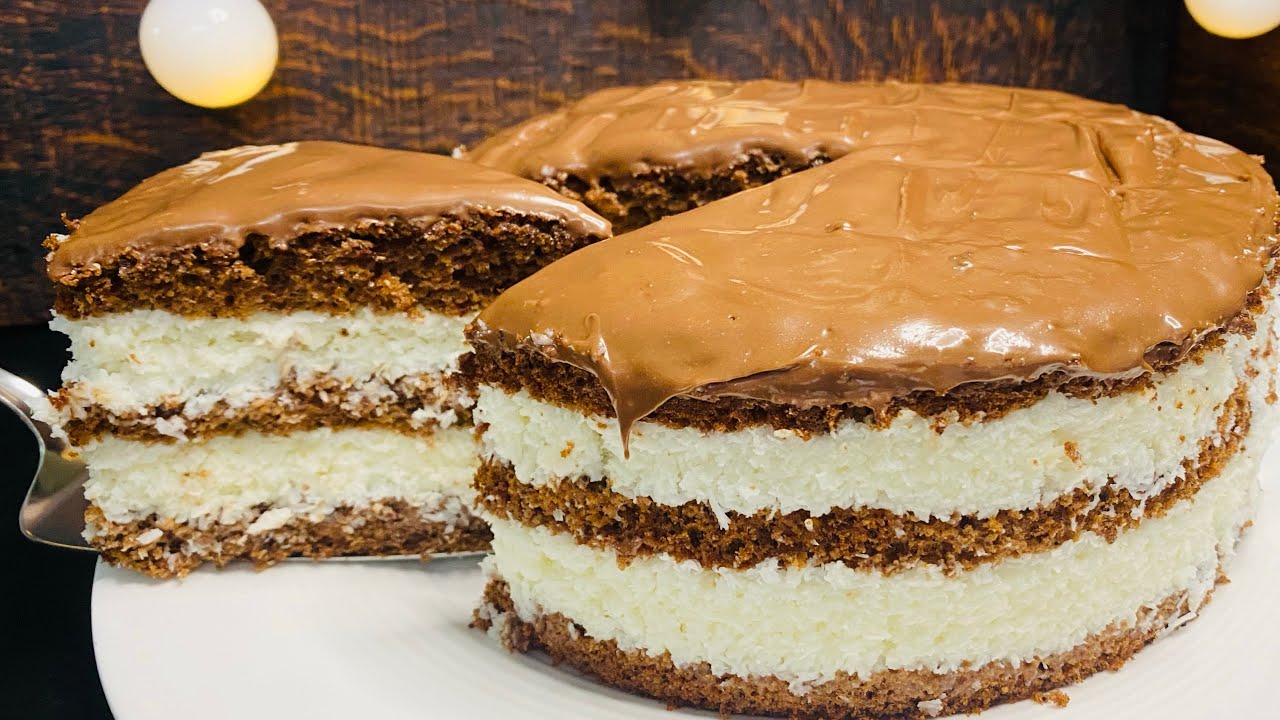 Непревзойденный ТОРТ БАУНТИ, который тает во рту!  Это Райское наслаждение! Bounty cake