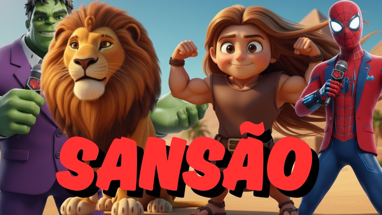 💪✨ Sansão, o Forte de Deus! – Música Infantil Cristã | História Bíblica Animada para Crianças