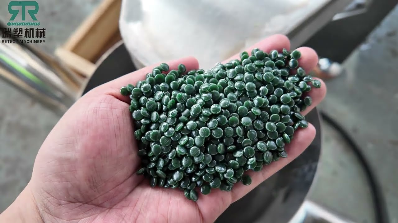 Water ring cut PP PE BOPP printed film pelletizing machine