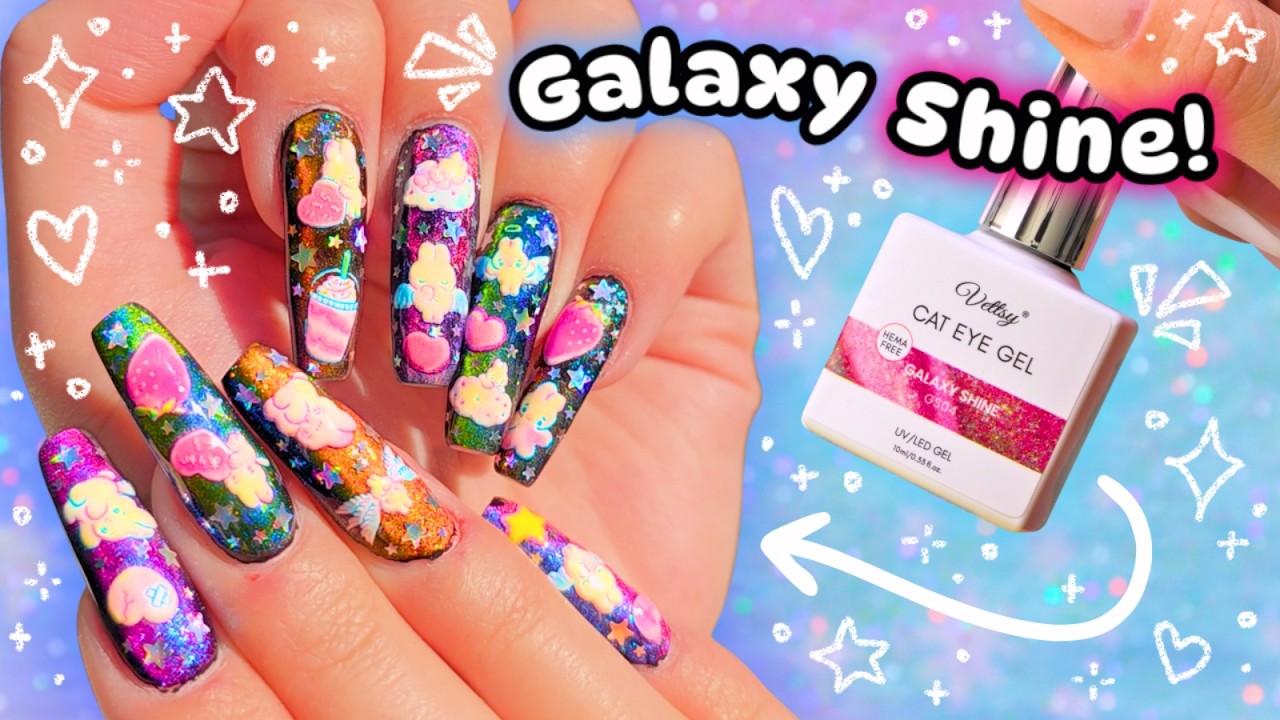 ‧₊˚🌈 Testing NEW Cat Eye Gel Polishes from Vettsy 🪐˚₊‧