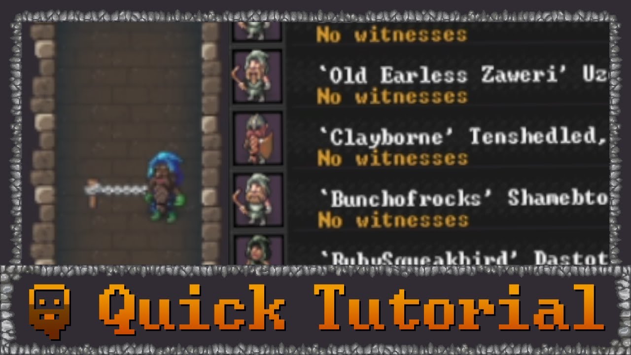 Dwarf Fortress  - Quick Tutorials - Justice and Crimes
