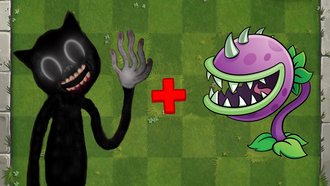 Cartoon Cat + Chomper Fusion - Plants vs Zombies Animation