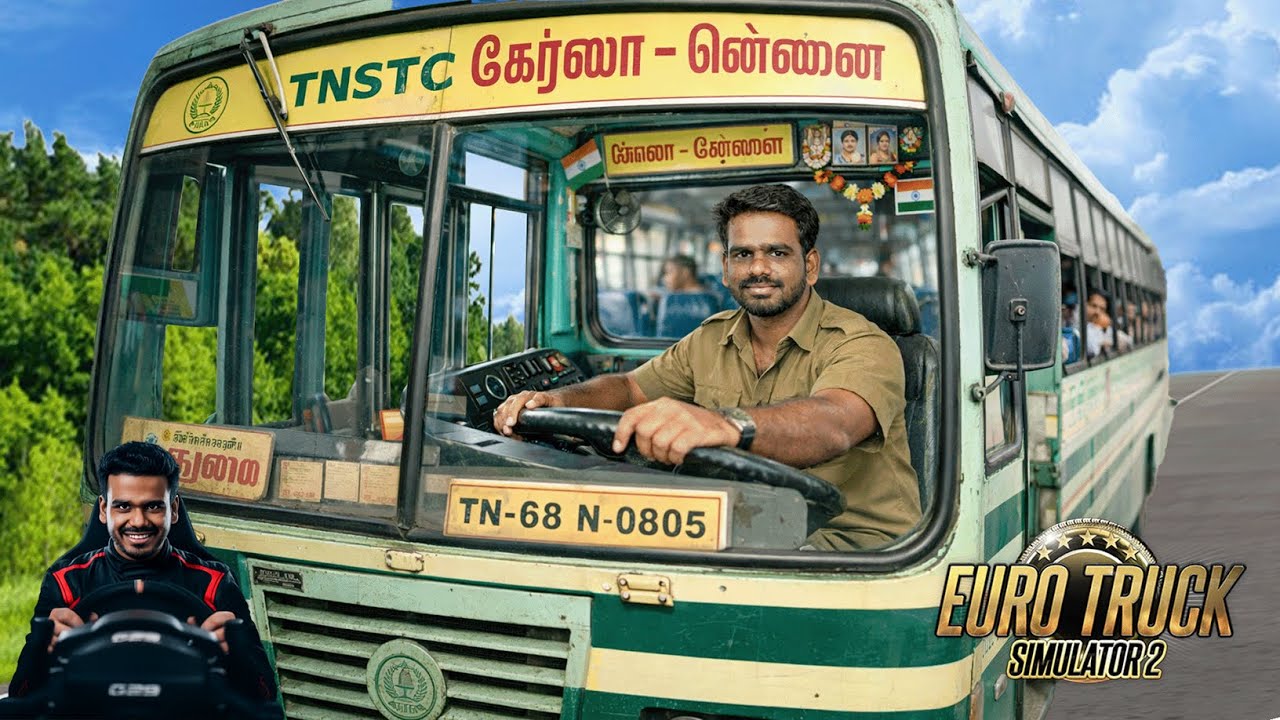 கேரளா ➡️ சென்னை MAP on EURO TRUCK SIMULATOR 2 [  LOGITECH G29 WHEEL ]