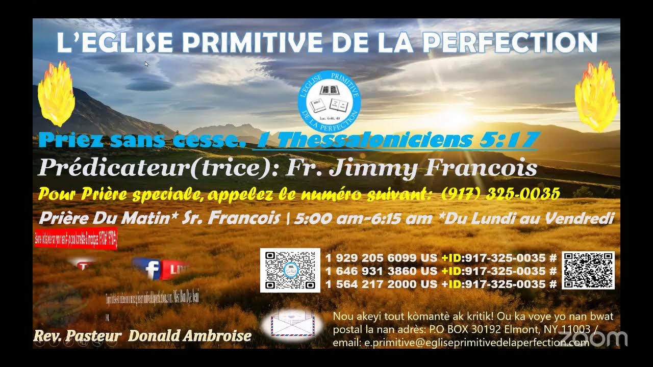 La priyè se yon epe ki file de bò | Vendredi, 20  Février 2026- Fr. Jimmy Francois
