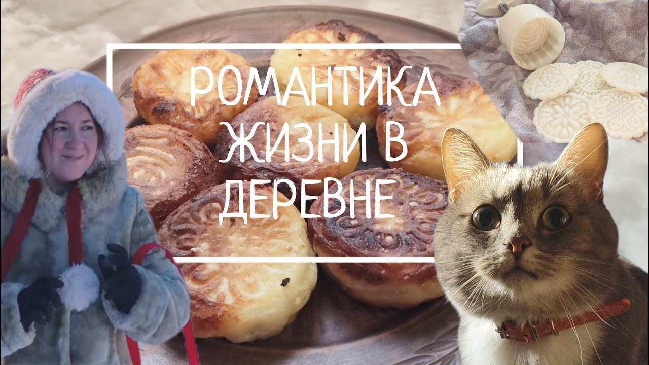 ДЕРЕВЕНСКАЯ РОМАНТИКА: топим печку, гуляем с собакой, собираем яйца и печём сырники