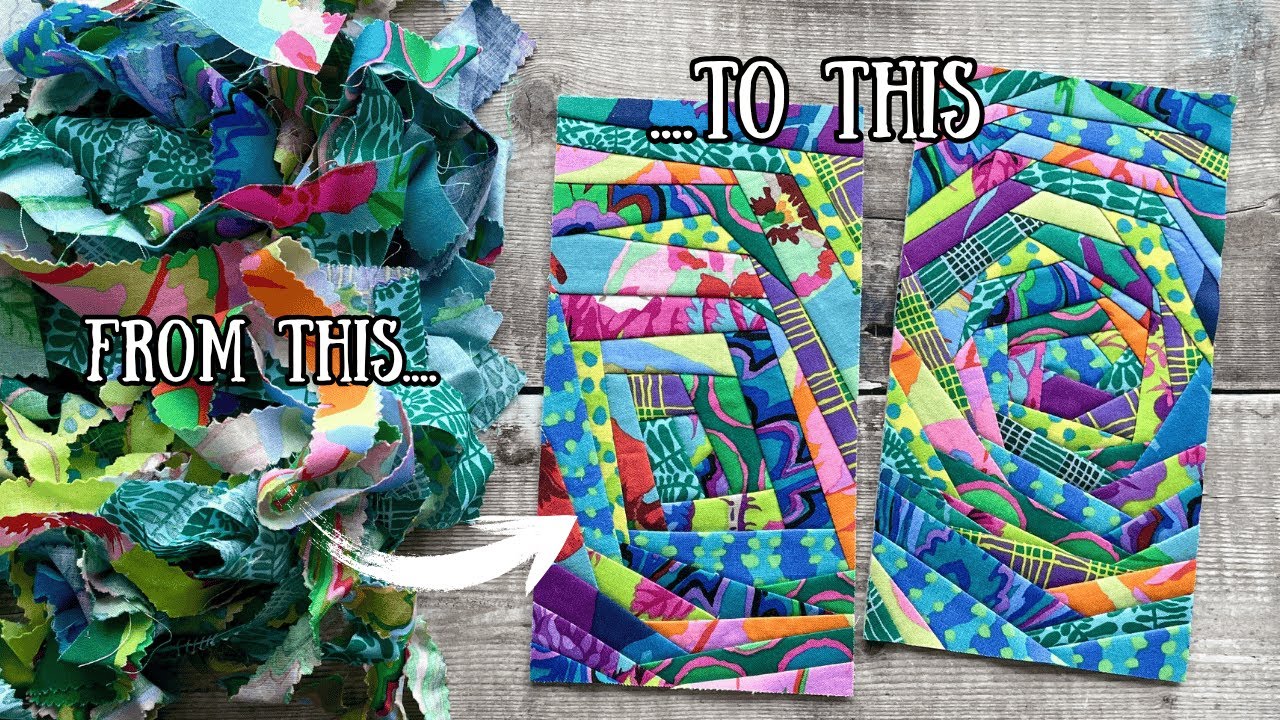 How to 'Quilt As You Go' with fabric scraps - beginner friendly sewing tutorial with handy tips!