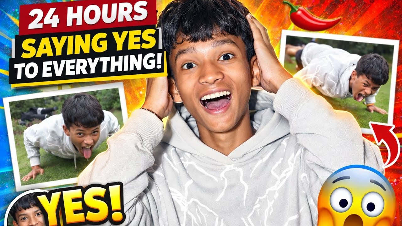 24 घंटे हर चीज़ के लिए YES बोला 😱 | Crazy Challenge Vlog #24hourschallenge  @Vloggerparihar05 