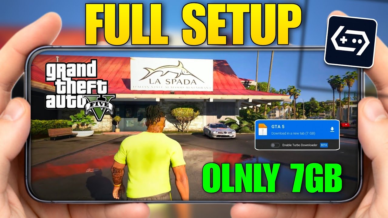 🔥 Can You Play GTA 5 on Android in JUST 7GB?! 😱 | GTA V Android via GameHub Emulator (Full Setup)