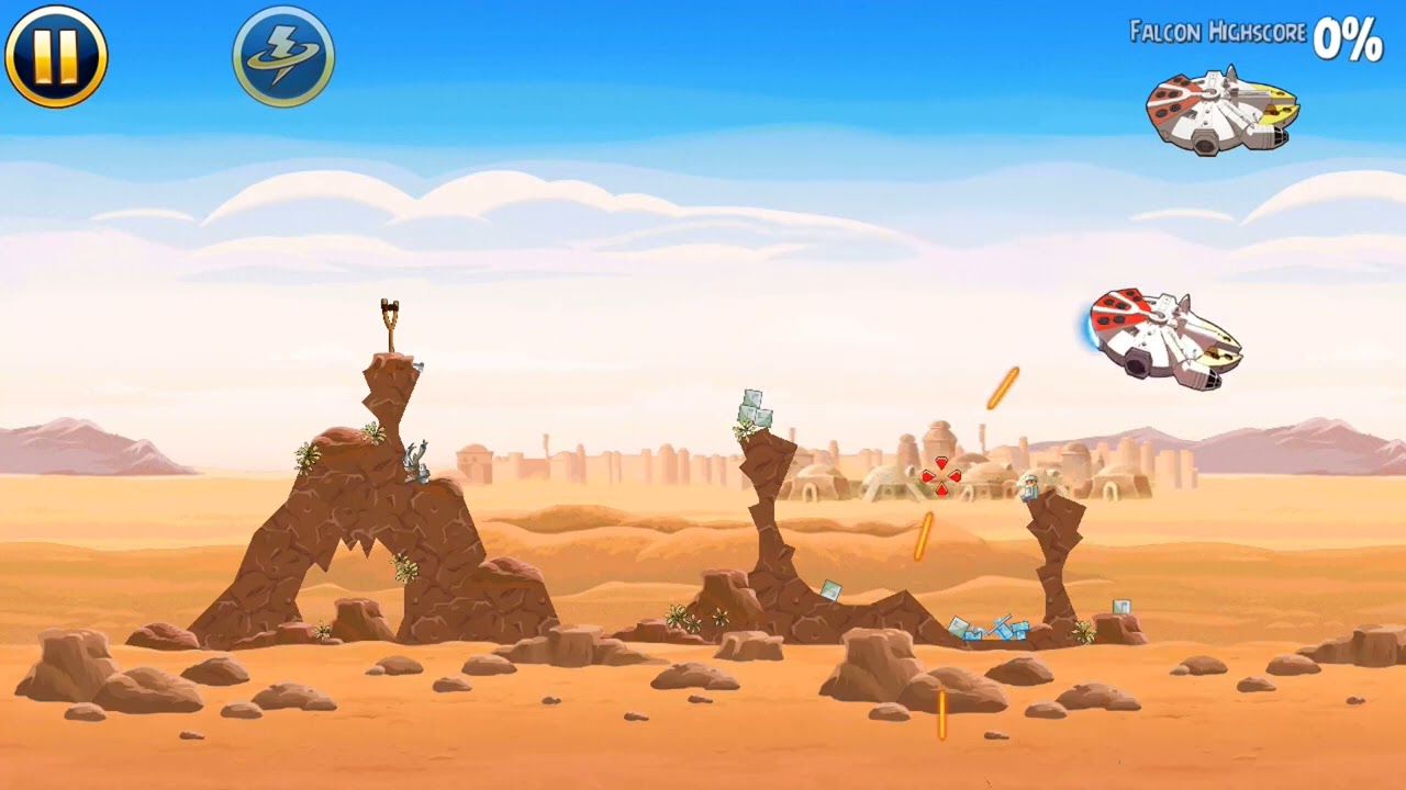Angry Birds Star Wars FULL GAME (Millenium Falcon 100% Medal)