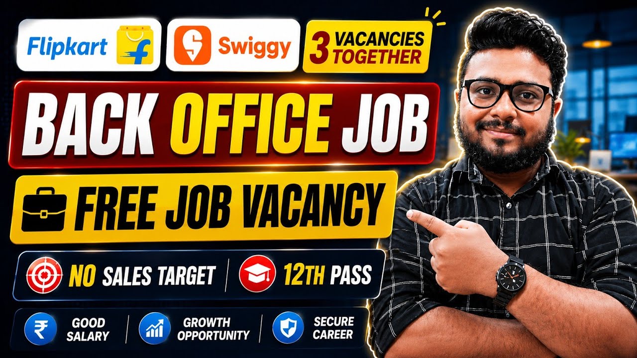 Flipkart Back Office Recruitment | Private job in Kolkata || Jobs for freshers | Kolkata job vacancy