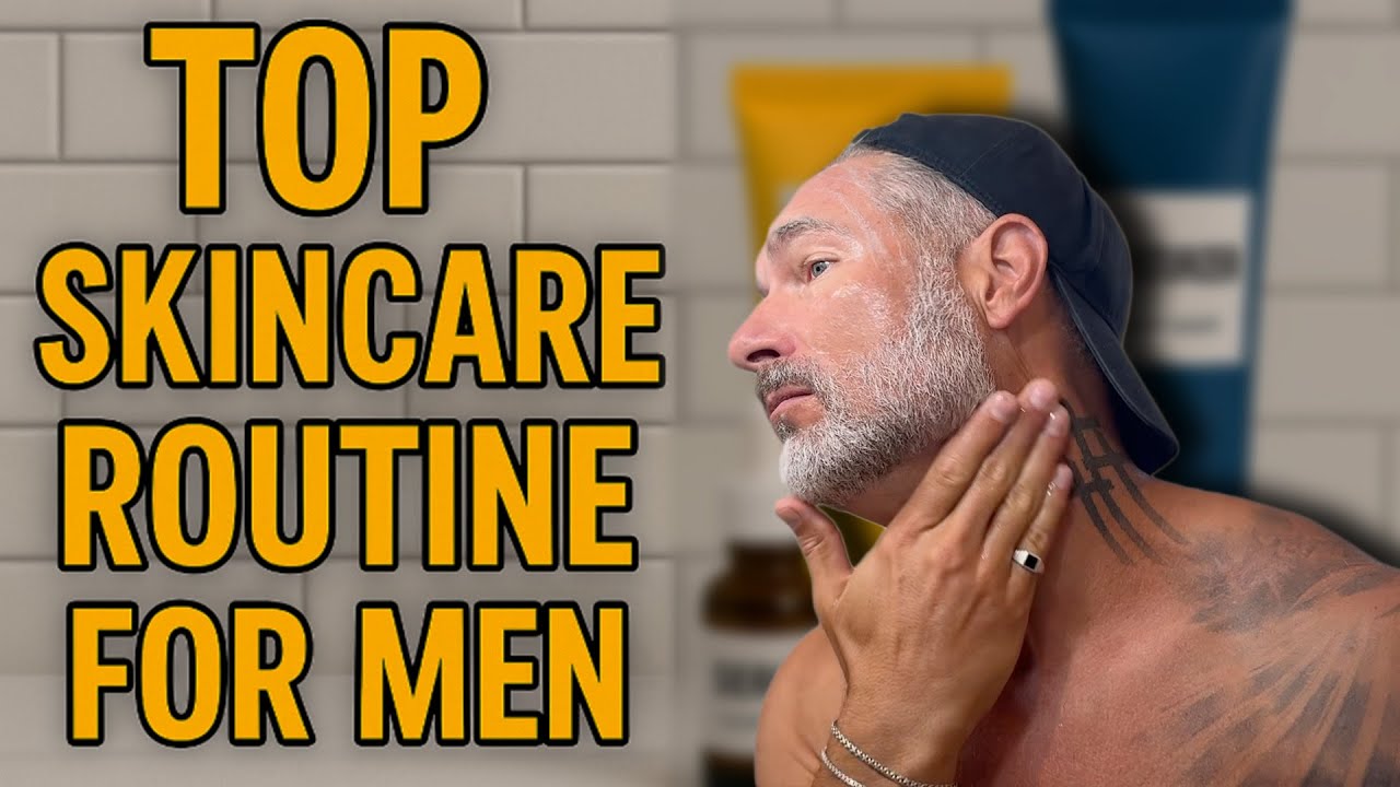 Top Skincare Routine For Men in their 30's 40's & 50's (by Male Model). Defy aging w/ youthful skin
