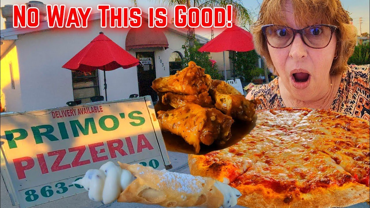 Eating Primo's Pizzeria Where Locals Swear By in Lakeland... We Finally Tried it! Come Join Us!