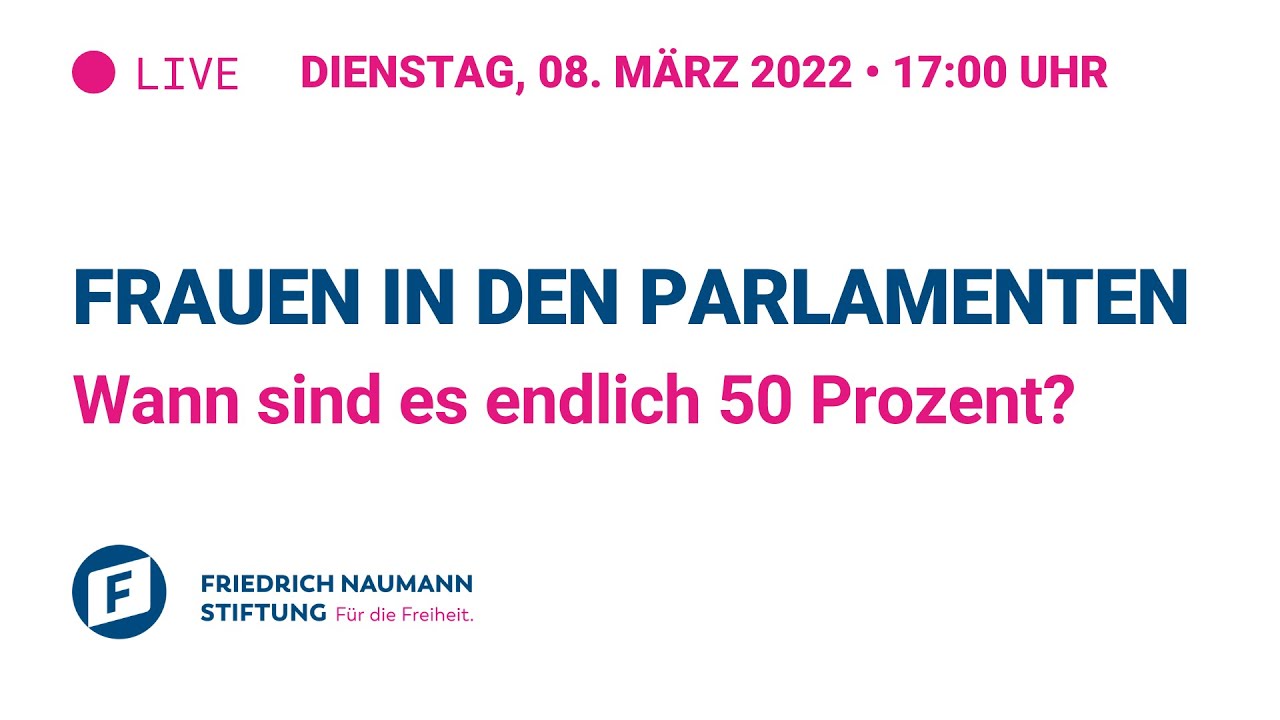 Frauen in den Parlamenten: Wann sind es endlich 50 Prozent?