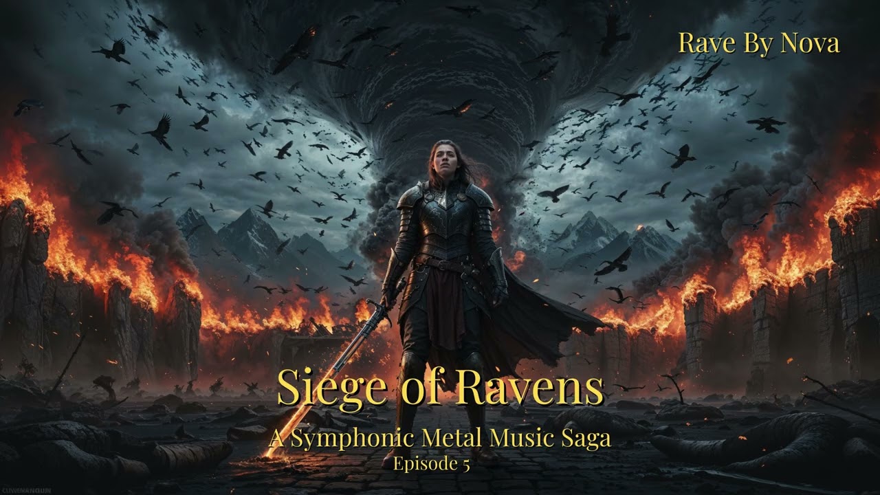 [Nova Blackwood] - SIEGE OF RAVENS - (Official Symphonic Metal 2025) AI Cinematic Opera