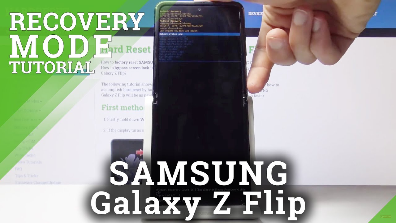 Recovery Mode in SAMSUNG Galaxy Z Flip – How to Open & Use Recovery Menu