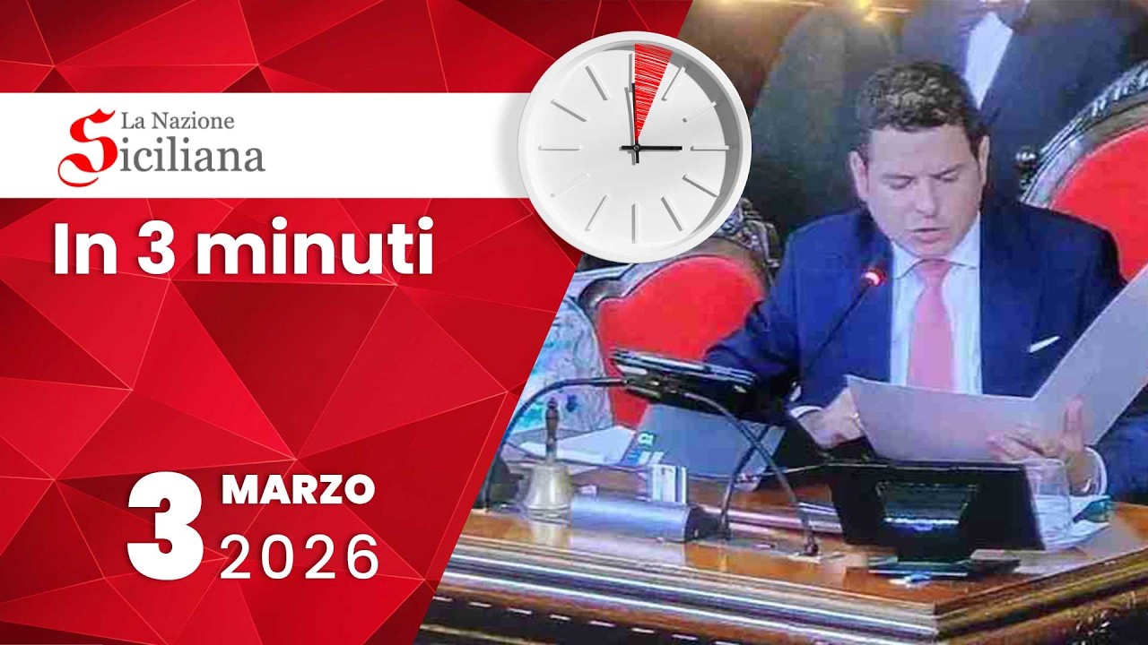 “IN TRE MINUTI” NOTIZIARIO DEL 3 marzo 2026