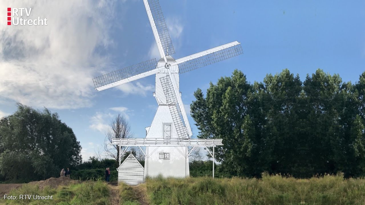 Eindelijk krijgt Vianen weer een molen: 'Dit is het beste moment uit mijn leven' [RTV Utrecht]