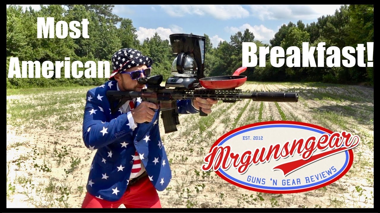 Most American Breakfast Ever! Cooked On An AR-15 🇺🇸