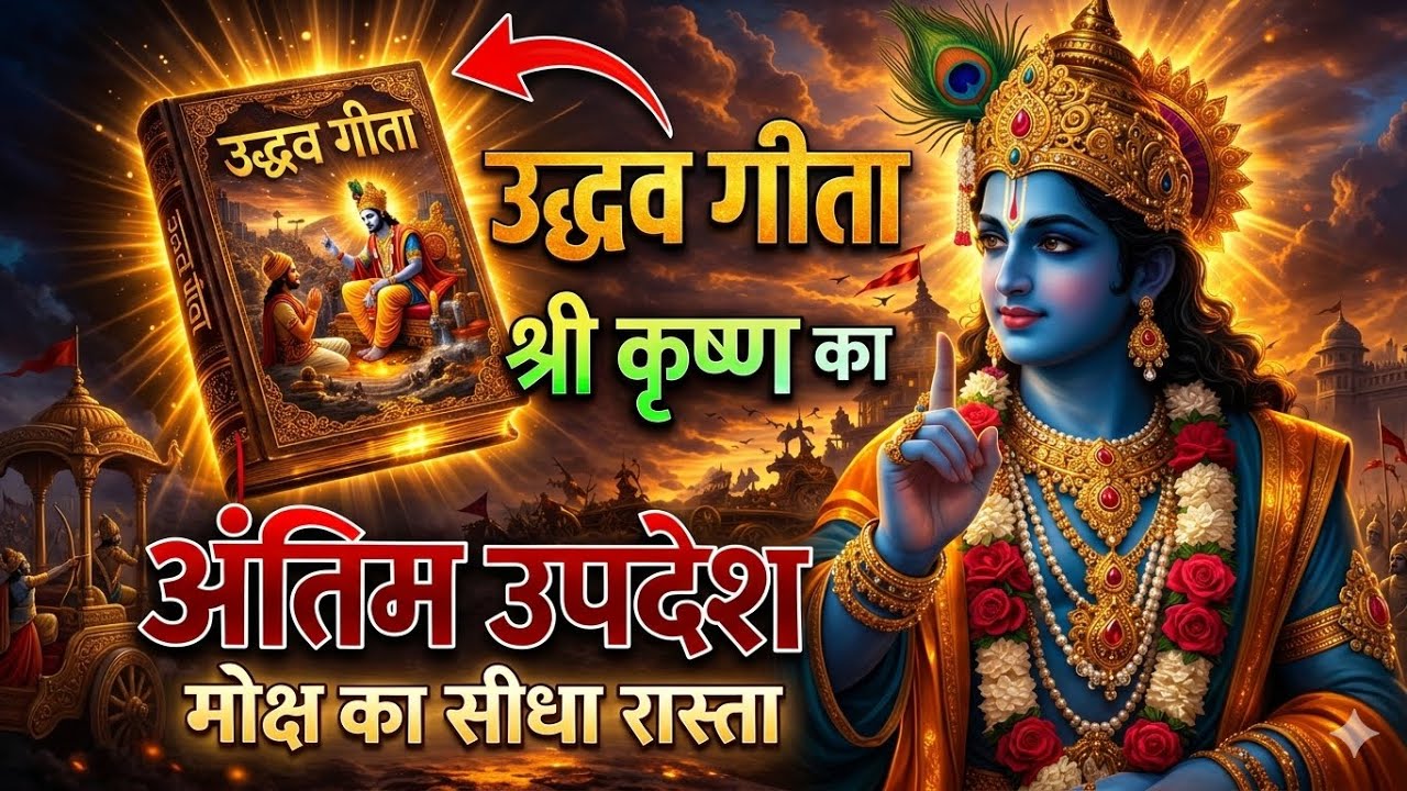 भगवान कृष्ण के अंतिम उपदेश | संपूर्ण उद्धव गीता | जीवन बदल देने वाला ज्ञान #krishnamotivation