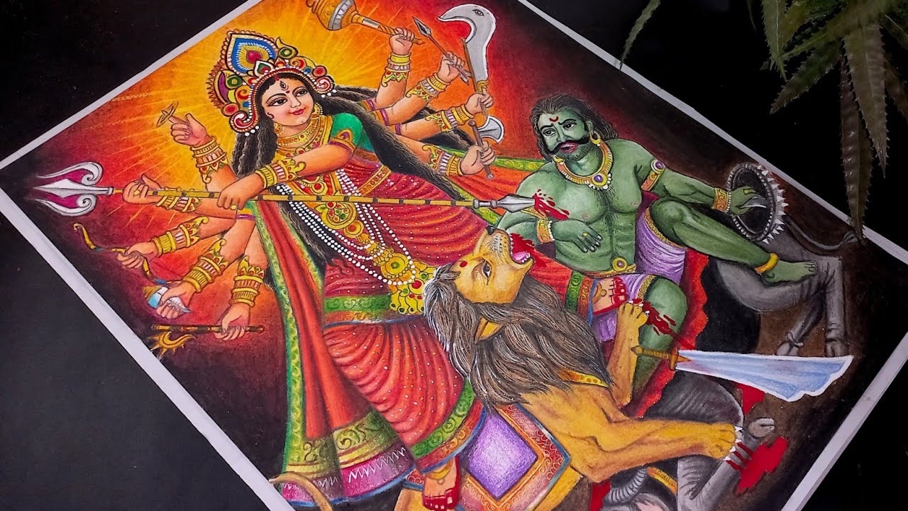 Maa Durga Drawing / Durga Puja Special Drawing / Navratri Drawing / How to draw maa durga