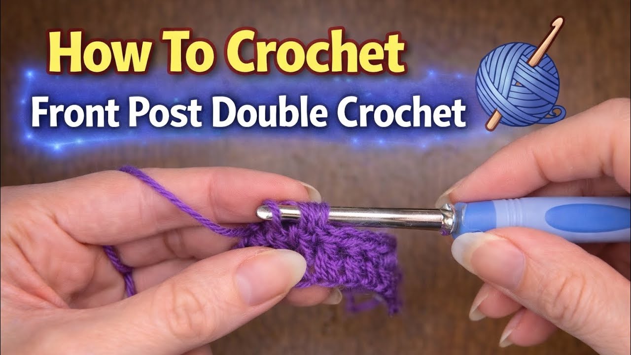 How to Crochet Front Post Double Crochet (FPDC) | Step-by-Step Tutorial