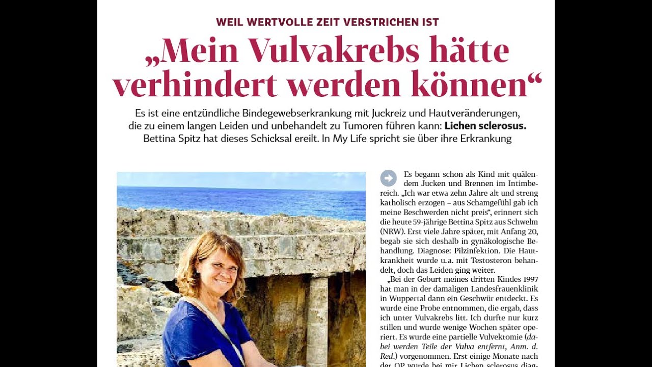 Diagnose Vulvakrebs - sie betrifft etwa 5% der Frauen mit LS. Wir klären auf und reden darüber.