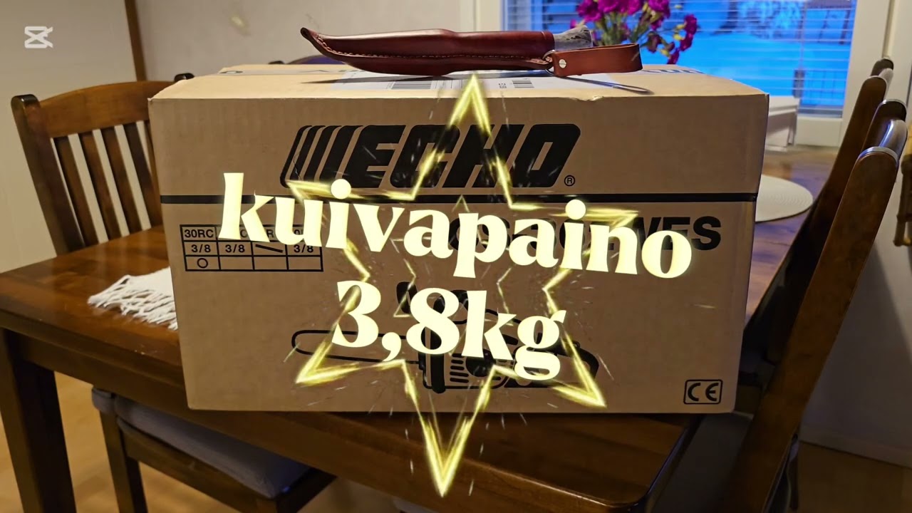 ECHO CS-362WES sahan unboxaus ja pakkasajelut