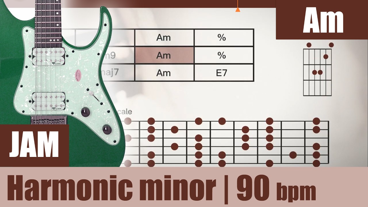 A Harmonic minor Backing Track