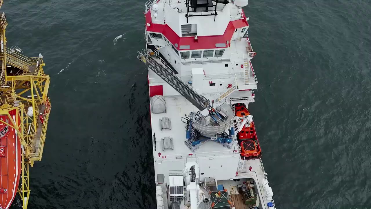Support Vessel Kroonborg @ the Offshore Platform K8-FA-1