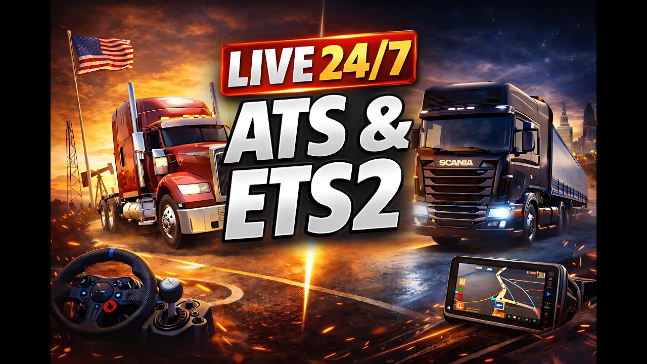 🔴 LIVE 24/7 Truck Simulator | USA & Europa | Epic Simulator