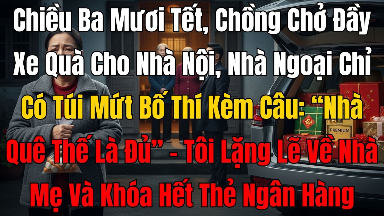 Tết Về, Chồng Chở 1 Xe Quà Cho Nhà Nội Còn Nhà Ngoại Chỉ Có Túi Mứt Như Bố Thí: “Nhà Quê Thế Là Đủ”
