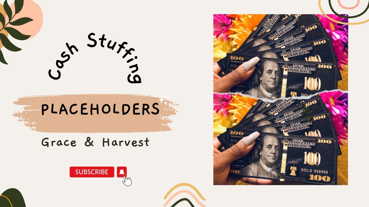 Cash Stuffing Placeholder Slips | 100 Bill Placeholders | Bill Exchange Placeholders