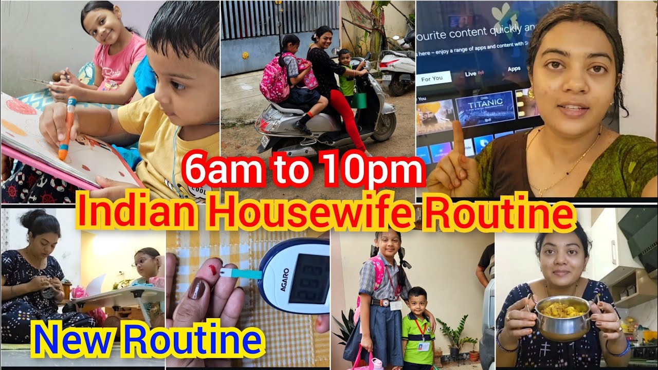 New Routine with 2 kids..Indian Housewife Morning Routine | Cooking cleaning and more 