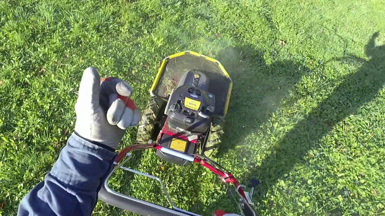 Kosiarka rotacyjna - Dakr Tekton B&S - po 44 godzinach pracy & Dmuchawa Stihl SH-86