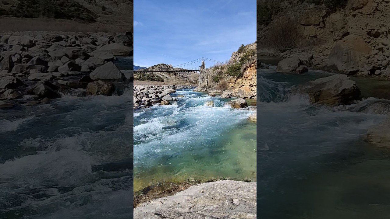 SONIDO MUY RELAJANTE DE CORRIENTE DE RIO AZÚL TURQUESA