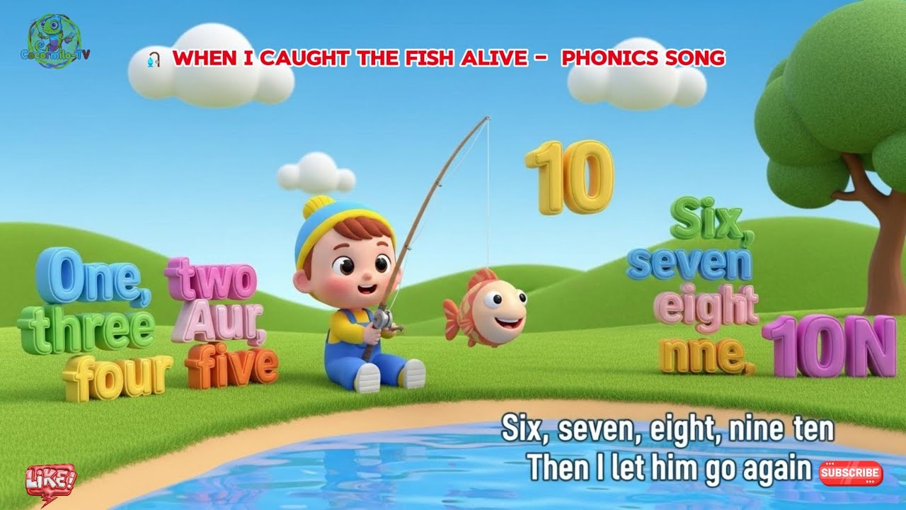 🎣 When I Caught the Fish Alive –Nursery Rhymes for kids