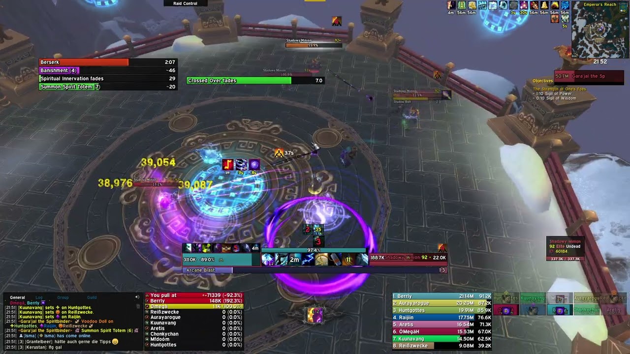 Mogu'shan Vault Gara'jal the Spiritbinder 10 man heroic Arcane Mage pov