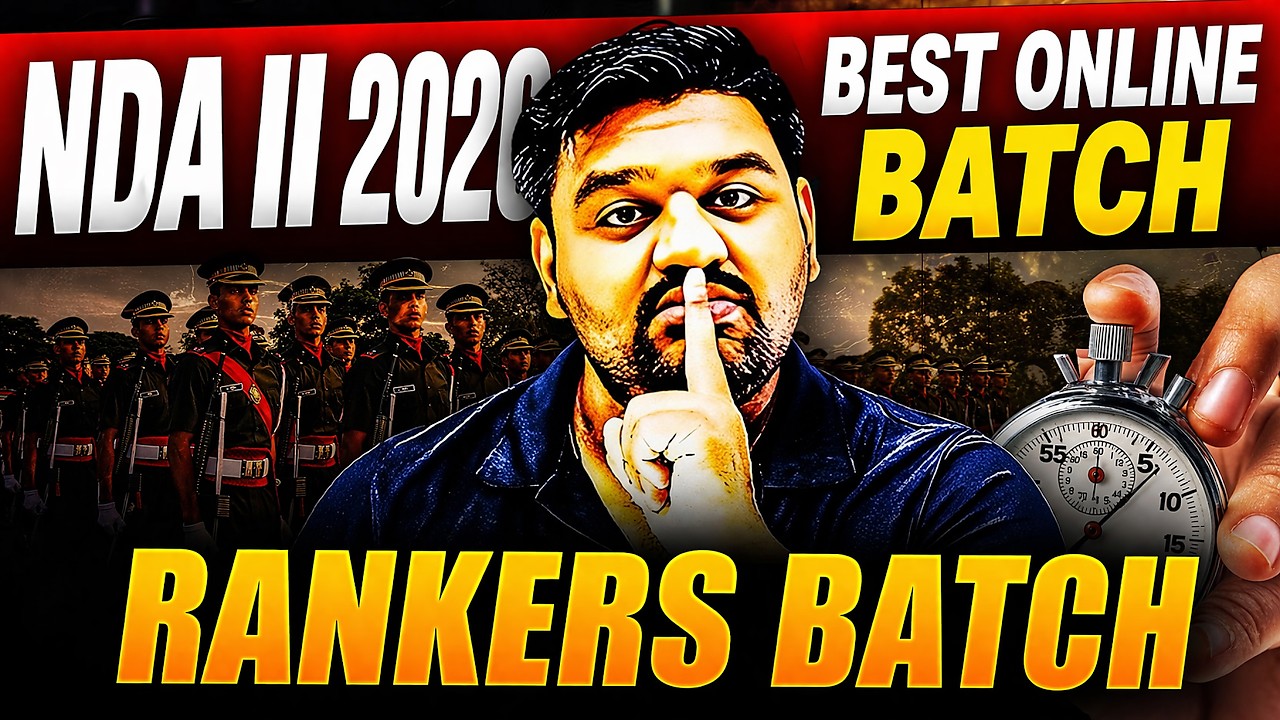 NDA 2 2026: Best Online Batch 🔥 NDA Preparation From Class 11 & Class 12 📚 NDA 2 2026 Preparation